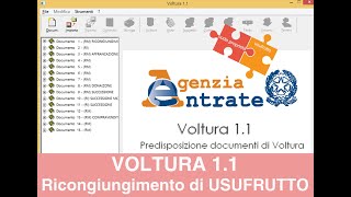 VOLTURA 11  Ricongiungimento di USUFRUTTO [upl. by Auqeenwahs]