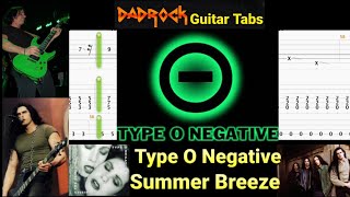 Summer Breeze  Type O Negative  Guitar  Bass TABS Lesson Request [upl. by Eckmann442]