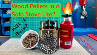 Solo Stove with wood pellets [upl. by Onimixam]