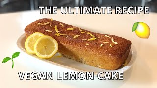 Super Easy Vegan Lemon Cake Recipe NO Egg Replacement  NO Butter [upl. by Annawaj497]