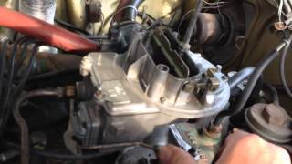 Motorcraft 2100 problems with surging AMC 304 V8 [upl. by Cordy426]