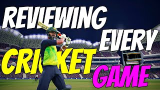 Reviewing Every CRICKET Game In One Video [upl. by Atterrol]