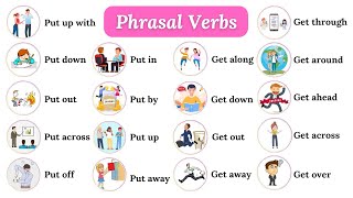 Put and Get Phrasal Verbs Vocabulary in English with Pictures and Sentence Examples [upl. by Lindeberg]