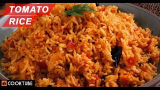 Tomato Rice Recipe  How To Make South Indian Style Tomato Rice At Home [upl. by Harilda]