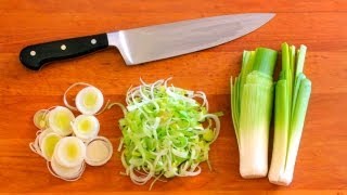 HowTo Clean and Cut Leeks [upl. by Jansson]