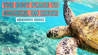 The best snorkeling on Kauai  Hideaway Beach on the North Shore of Kauai Hawaii [upl. by Deron]