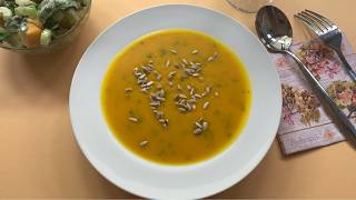 Cremige Kürbissuppe mit Hokkaido Herbstlicher Genuss 152 [upl. by Hamnet]