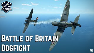 Battle of Britain Dogfight  Spitfires clash with He111 Bombers IL2 Sturmovik Historic Flight Sim [upl. by Cavit]