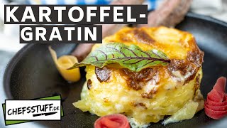 Klassisches Kartoffelgratin  die perfekte schnelle Beilage  einfaches Rezept [upl. by Lombard]