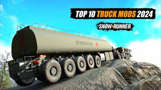 Snowrunner Top 10 best truck mods 2024 [upl. by Camarata]