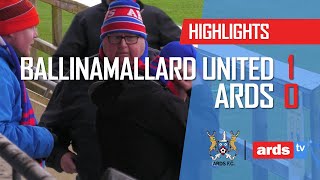 Ballinamallard United 1  0 Ards  14 Jan 23 [upl. by Skricki]