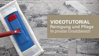 Fussboden richtig wischen Reinigung  Pflege Bodenbelag wineo PURLINE [upl. by Merari]