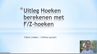 Hoeken berekenen met F en Zhoeken [upl. by Ayala899]