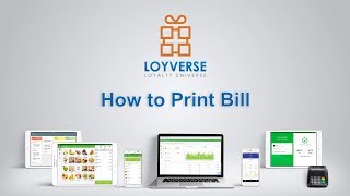 How to Print Bill  Loyverse POS [upl. by Otrebilif]