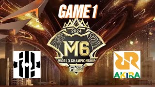 M6 WILD CARD DAY 3 INSILIO VS RRQ AKIRA GAME 1 [upl. by Oruhtra]