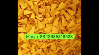 Bugles corn chips Crispy snacks Crunchy corn wheat snacks extruder machinery plant extruder ETT98 [upl. by Krysta]