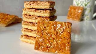 Je ne me lasse Jamais de Préparer ces Délicieux Biscuits  Carrés aux Amandes caramélisées [upl. by Rollins941]