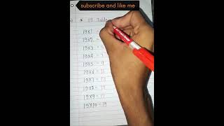 19 table trich maths knowledge shortsvideo study viralvideo mathstricks aam jehe munde [upl. by Lucienne]