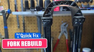 MTB Fork Service  Rebuilding a RockShox PIKE [upl. by Nhguavoj372]