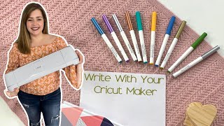 How to write with Cricut Pens using Cricut Maker or Cricut Maker 3 [upl. by Annahahs]