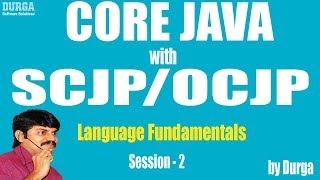 Core Java with OCJPSCJP Language Fundamentals Part2  Data Types part1 [upl. by Viviane]