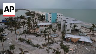 Drone footage shows damage to Manasota Key from Hurricane Milton [upl. by Kryska807]