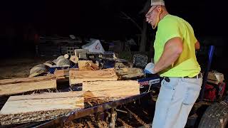 Splitting stringy hickory with Wolfe Ridge 28HO [upl. by Adriane]