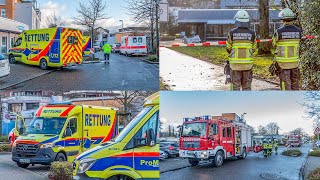 GASGERUCH IN HALLENBAD FEUERWEHR amp RETTUNG im GROSSEINSATZ EVAKUIERUNG amp BLAULICHT amp 3 VERLETZTE [upl. by Cerf]