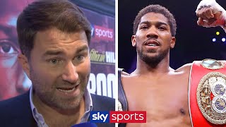 EXCLUSIVE Eddie Hearn reveals key details on Anthony Joshuas next fight [upl. by Armbrecht]