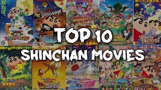 Top 10 Best Shinchan Movies [upl. by Aniret]