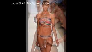 L Space Swimwear MercedesBenz Miami Swim Fashion 2014 Runway Bikini Show  Photos [upl. by Constantino]