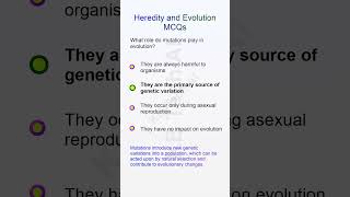 TOP 50 MCQ Heredity and Evolution Part 10 [upl. by Nylzaj]