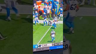 Denzel Perryman SACKS Bryce Young during scramble lachargers carolinapanthers [upl. by Sewole]