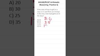 Ratios ASVABPiCAT Arithmetic Reasoning Practice Test Q acetheasvab with grammarhero afqt [upl. by Nadnerb]