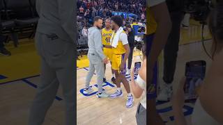 Bronny James revealed that he was starstruck was when Stephen Curry came to him and dapped him [upl. by Kcirej]