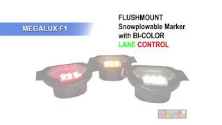 MEGALux F1 LED snowplowable pavement markers [upl. by Wilhelm]