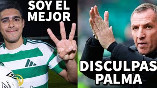 ¡LE PIDEN PERDON Prensa y afición del Celtic se arrodillan ante Luis Palma tras triplete en Escocia [upl. by Acir]