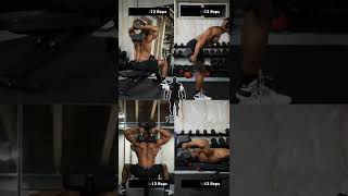 Add SIZE amp DEFINITION to your Triceps with these dumbbells only moves 1 [upl. by Edris]