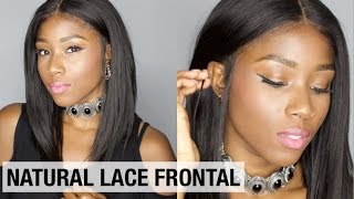 HOW TO INSTALL A LACE FRONT WIG  PROTECTIVE STYLE FOR NATURAL HAIR WITH WWWOMGQUEENCOM [upl. by Nestor]