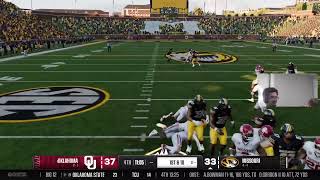 EA COLLEGE FOOTBALL MISSOURI TIGERS DYNASTY REBUILD SEASON 1 EPISODE 9 VS 1 OKLAHOMA COLLEGE [upl. by Strickman]