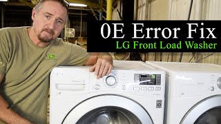 Fix LG 0E error code on front loading washer  water pump replacement [upl. by Ivanah502]