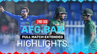 Bangladesh Beat Afghanistan to Level the Series  Full Match Extended Highlights  2nd ODI  ACB [upl. by Acirea179]