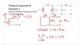 How to Find the Thevenin Equivalent Circuit with only Independent Sources [upl. by Willumsen]