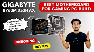 GIGABYTE B760M DS3H AX Motherboard with DDR5 RAM Support  Intell 12th amp 13th Gen Support [upl. by Odyssey793]