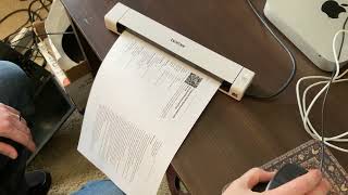 Review of the Brother DS640 Compact Mobile Document Scanner Model DS640 [upl. by Zeralda]