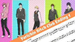 Yarichin Bitch Club Ending 1 Flute [upl. by Morena272]