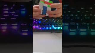 making Japan on a rubix cube cubing rubikscube [upl. by Einej]