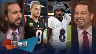 Ravens vs Bengals preview Lamar vs Burrow Davante Adams to Baltimore  NFL  FIRST THINGS FIRST [upl. by Almund]