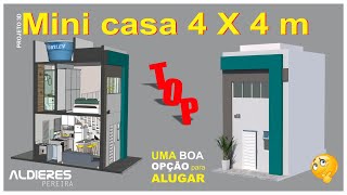 MINI CASA 4 X 4 m Top Uma boa opção para alugar [upl. by Akiemaj102]