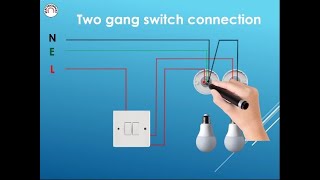 1 gang 2 way switch wiring  1 gang 2 way switch wiring diagram [upl. by Conan]